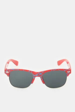 Boys Red Wayfarer Sunglasses