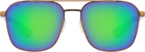 Costa Del Mar Wader Sunglasses - Antique Gold/Green Mirror 580G