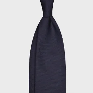 F.Marino Wool Tie 3 Folds Blue