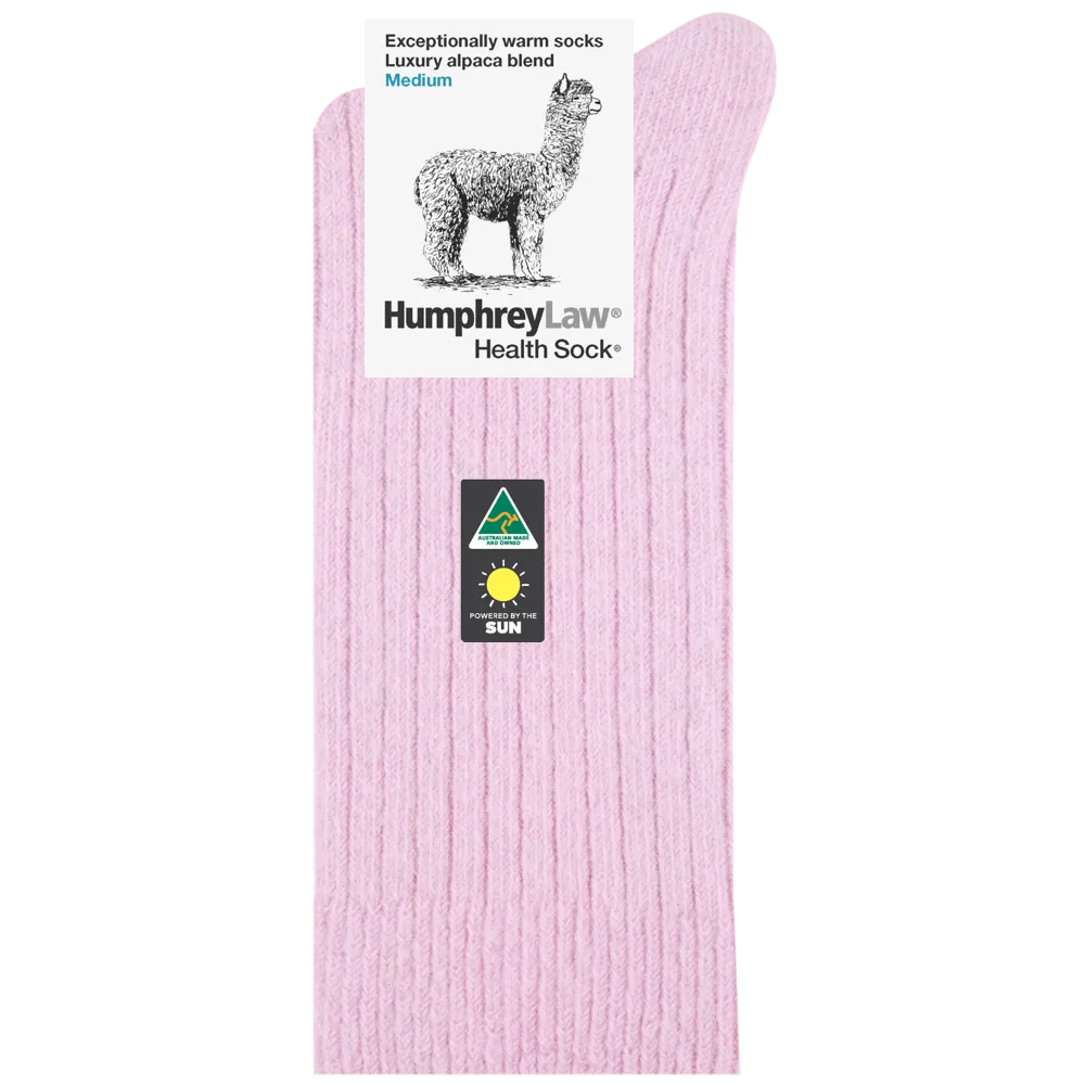 Humphrey Law Alpaca Wool Sock - Powder Pink