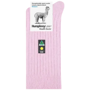 Humphrey Law Alpaca Wool Sock - Powder Pink