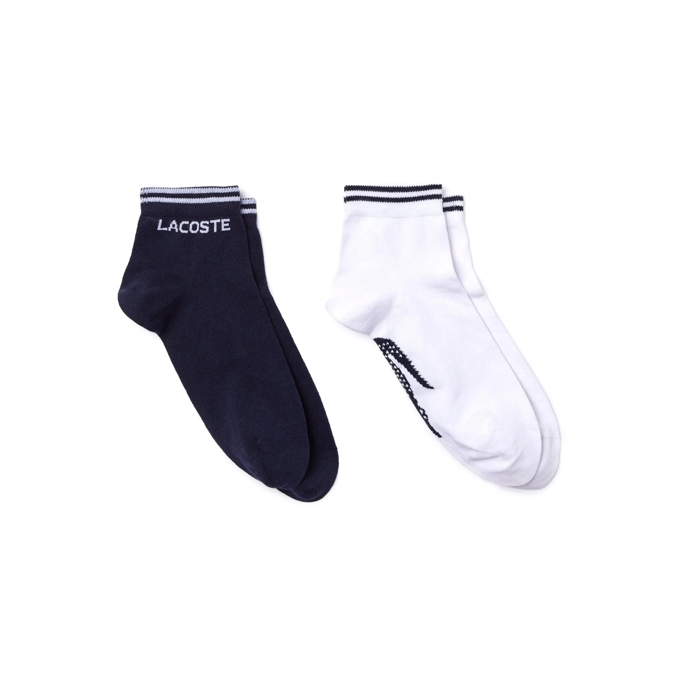 Lacoste 2 Pack Low Cut Socks