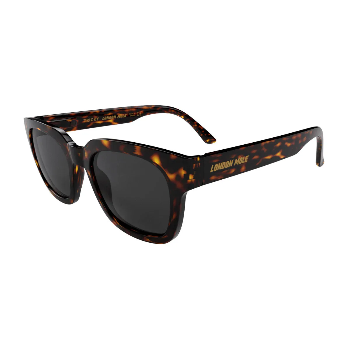 London Mole Tricky Sunglasses Gloss Tortoise Shell / Black