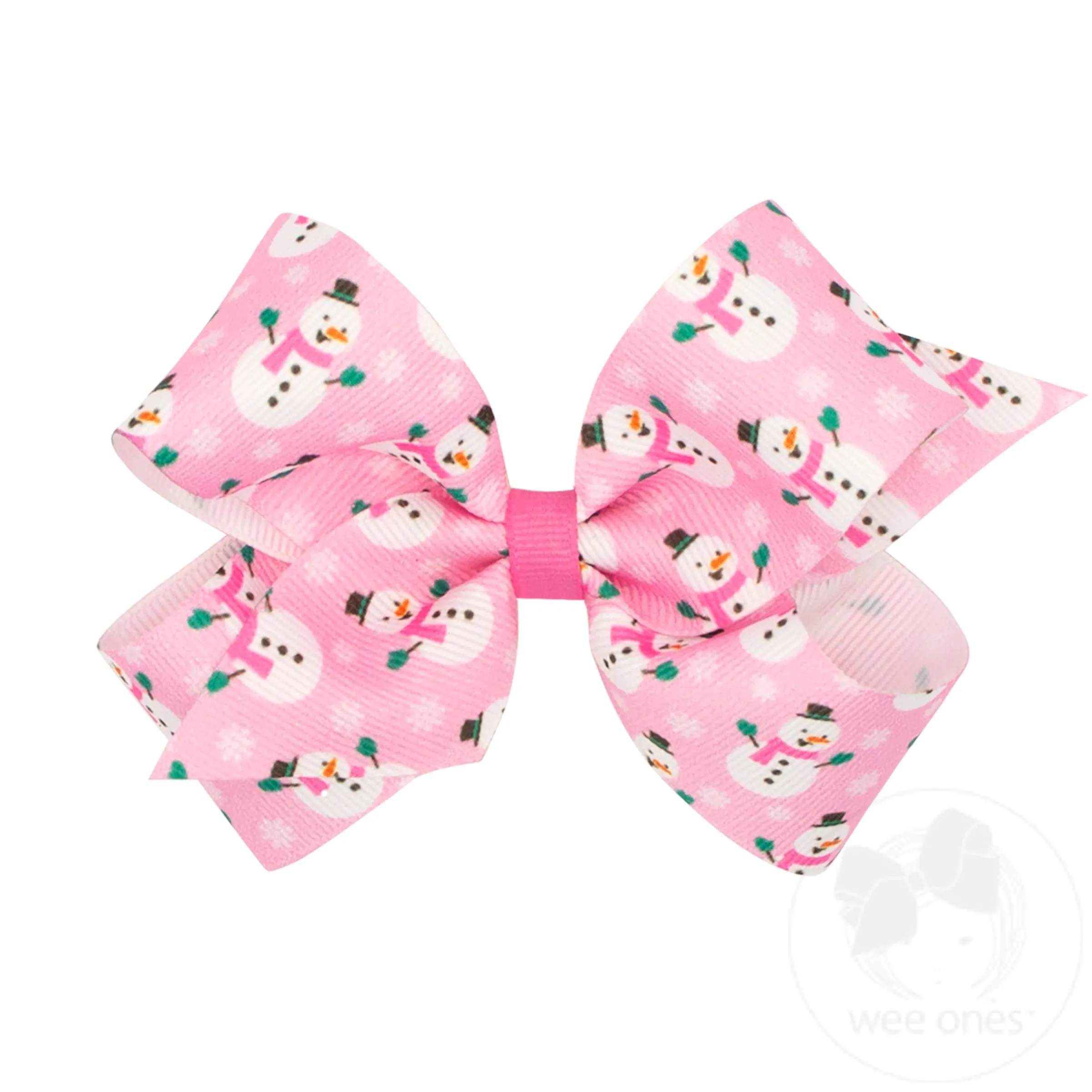 Medium Holiday-themed Printed Grosgrain Hair Bows