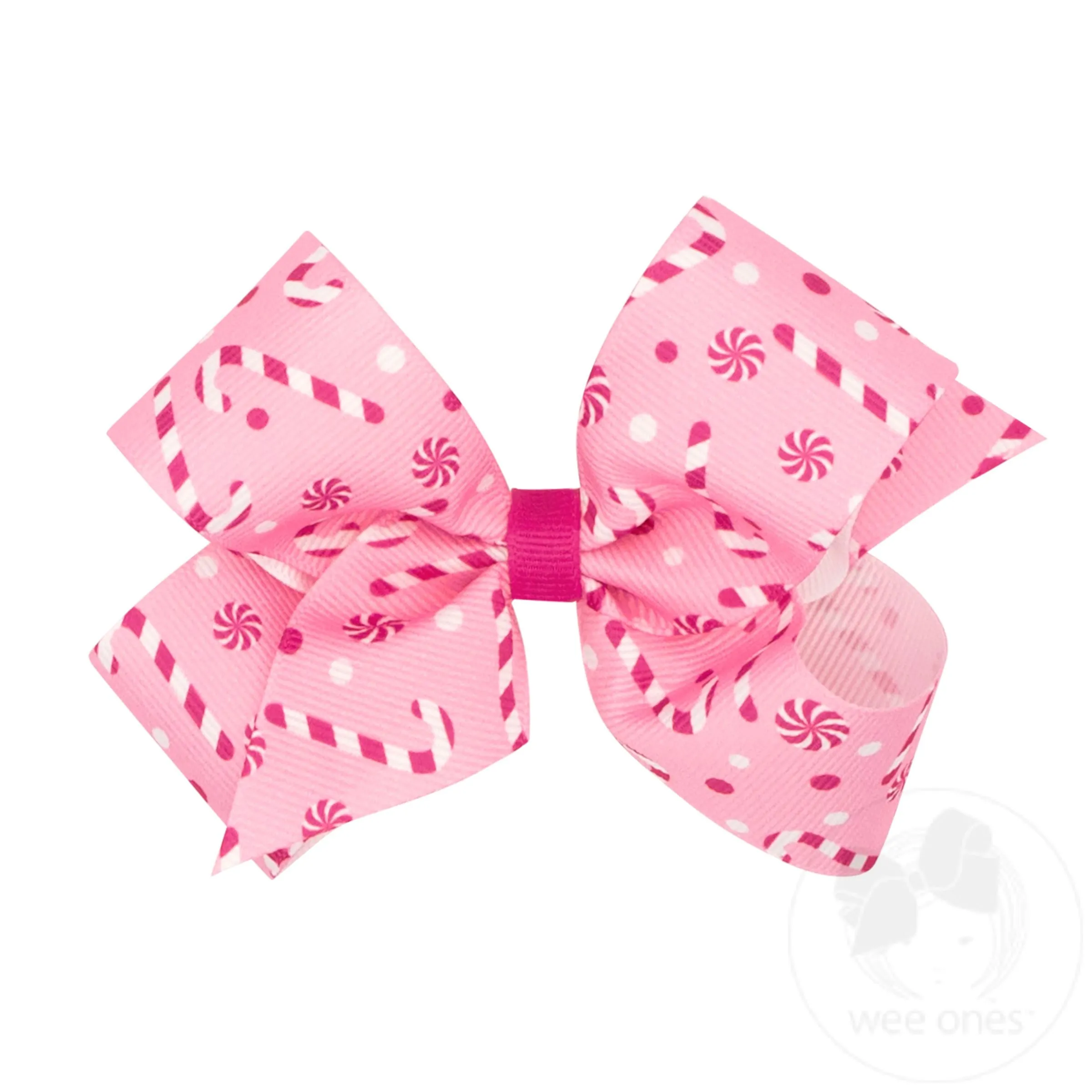 Medium Holiday-themed Printed Grosgrain Hair Bows