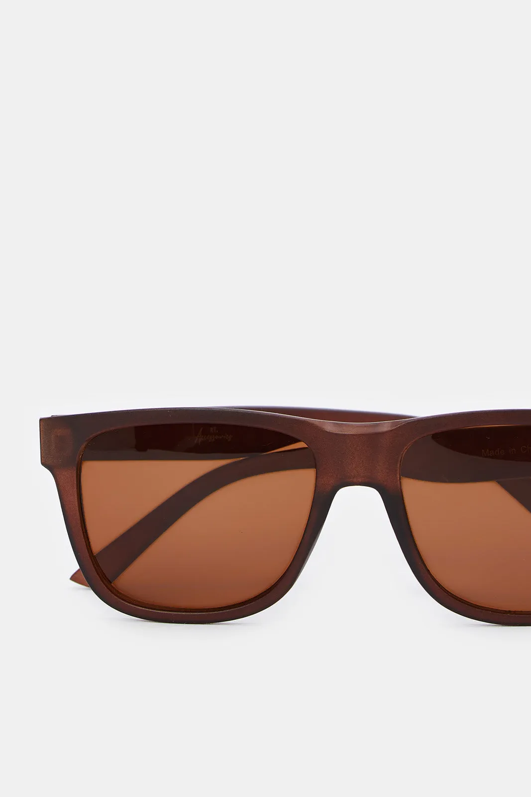 Men Brown Wayfarer Sunglasses