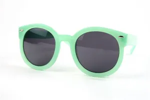 Pale Green Circle Sunglasses