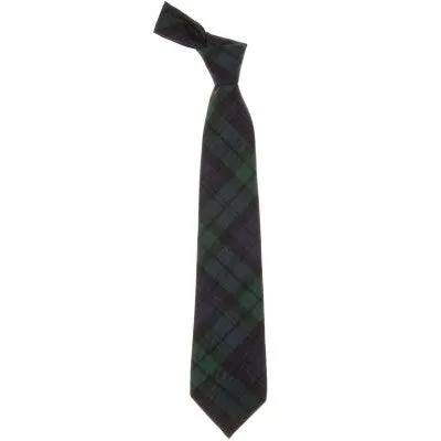 Pure Wool Tie in Black Watch Modern Tartan