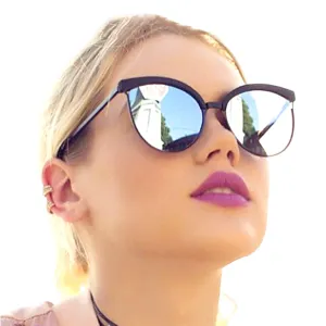 Silver Mirrored Round Lux Sunglasses